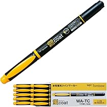 Amazon.co.jp: トンボ鉛筆 蛍光ペン 蛍コート 山吹色 10本 WA