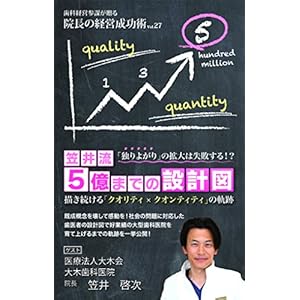 院長の経営成功術VOL.27 「独りよがり」の拡大は失敗する!? 笠井流 5億までの設計図 描き続ける「クオリティ×クオンティティ」の軌跡 (医療法人大木会 大木歯科医院 院長 笠井 啓次様) 院長の経営成功術VOL.27 「独りよがり」の拡大は失敗する!? 笠井流 5億までの設計図 描き続ける「クオリティ×クオンティティ」の軌跡 (医療法人大木会 大木歯科医院 院長 笠井 啓次様)
