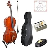 Paititi PTTCE101 4/4 Size Solid Wood Beginner Cello Kit with Durable Hard Case Bow and Rosin [並行輸入品]