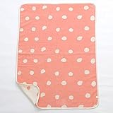 こどもと暮らしオリジナル ふわふわ綿毛布ハーフケット あわ玉 スモーキーピンク