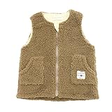 【SiShuNon/シシュノン】モコモコボアフリースベスト ベビー キッズ モコモコ ボア フリース ベスト 80 9 ブラウン
