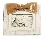 Mud Pie Planked Monogram Bow Frame, C by Mud Pie [並行輸入品]