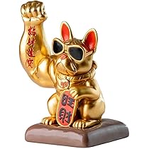 要問合わせ♥️金運アップ♥️開運　ブルドッグ　犬　風水置物　ゴールド　シルバー 風水 置物 招き犬 ブルドッグ マッスルブルドッグ 全2カラー