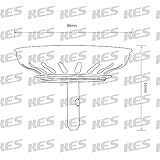 KES sus304ステンレス鋼キッチンシンクストレーナストッパー廃棄物プラグ、pss5-p 2 Pcs シルバー