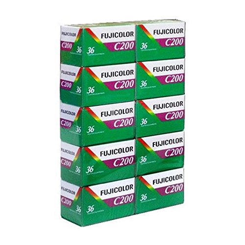FUJIFILM カラーネガフイルム FUJICOLOR C200 36枚撮り 英文パッケージ 10本セット