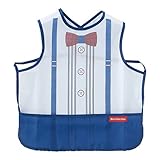 ニシキ P8104 Bon chou chou ボンシュシュ 袖なし食事エプロン ブルー