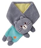 DECOLE キッズ un dou dou ふわふわ素材のワンポイント刺繍付 ネックウォーマー マフラー ねこ KS-74639