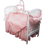 Hoohobbers 4-Piece Crib Bedding, Pink Sherbert by Hoohobbers