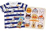 アンパンマン tシャツ タオル 虫よけシールが入ったポーチセット【wa1240】90cm ブルー