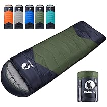 Amazon.co.jp: CANWAY 寝袋 シュラフ 封筒型 210T防水 キャンプ 保温