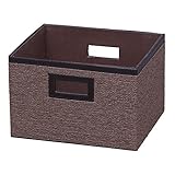 アイリスオーヤマ バスケット 幅31×奥行26×高さ20cm スペースフィットラック用 ブラウン SPA-310