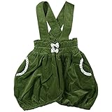 《春秋冬対応》SCHNEE(スネー) 細コール肩タスキスカート 130cm/グリーン NO.F-661415