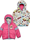 (ヒステリックミニ) Hysteric Mini HYSTERIC POP SIGN総柄リバーシブルフードジャケット 120cm ピンク