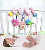 kishiya　ベビーベッドハンギング　ベビー用 おもちゃ ベビーカー　ベッド　渦巻き　ぶら下げ　ベル　ラトル　柔らかい　おもちゃ　知育玩具　出産 誕生日 プレゼント