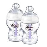 Tommee Tippee Closer to Nature Advanced Comfort - Biberon 260 ml/ 9fl oz, Confezione da 2