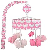 Safe Sleep Butterflies Pink Mobile by Just Born by Just Born
