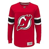 NHLユースBoys 8 – 20 Devils長袖FaceoffジャージーTシャツ レッド