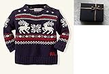 ギフトボックス（紺ボックス）Ralph Lauren (ラルフローレン) 　ベビー セーター　紺　18-24ヶ月　90ｃｍ　男の子 [並行輸入品]