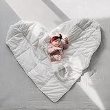 ベビーマット プレイマット ラグマット 遊びマット 寝具 撮影道具 可愛い 欧米風 インテリア コットン 大人気 キッズ 子供 誕生日 クリスマス プレゼント ハートの形