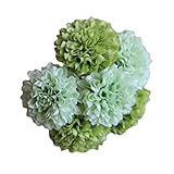 Sund 造花　菊　花のみ　花束 インテリア　雑貨 選べる7色　高品質　造花　枯れない　結婚式　誕生日 発表会 入学式 卒業式 適用 グリン
