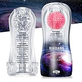 オナホール オナホ 透明 バキュームカップ 非貫通 肉厚 自慰カップ 縦ヒダ トゲゾーン 螺旋ヒダ アダルトグッズ 男性用 ローション付き