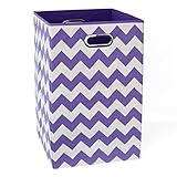 Modern Littles Laundry Bin, Color Pop Purple Chevron by Modern Littles