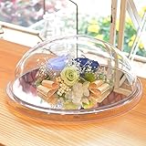 [florence du]プリザーブドフラワー 3輪バラ2WAYドームアレンジメント カラー：ブルー 結婚記念日 誕生日 祝い フラワーギフト 花ギフト プレゼント 出産祝い 結婚祝い