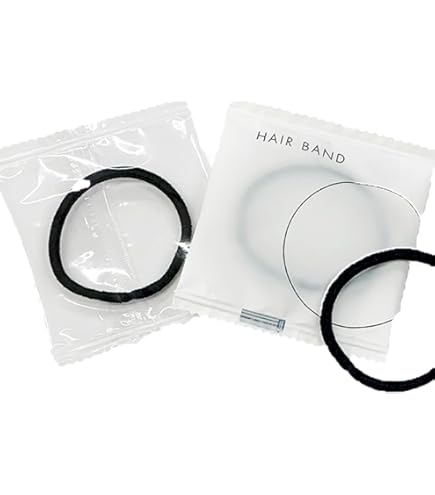 Amazon | ホテルアメニティ ヘアゴム 個包装タイプ 業務用 パイルゴム