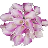 Luyue 造花 オランダカイウ 造花 花束　20本セット　結婚式 ホーム パーティー用　飾り