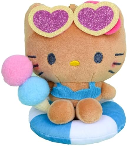 金沢限定　ハローキティ ぬいぐるみキーホルダー サンリオ 和雑貨シリーズ ボールチェーンマスコット ハロー