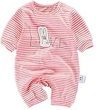 FYXベビー服 パンツ 子供 ロンパース オーバーオール 　 カワイイ うさぎさん　出産お祝い プレゼント (66ｃｍ, ピンク)
