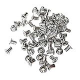 ハトメ1.5×2.5 外径1.5mm 高さ2.5mm 真鍮 ニッケルメッキ シルバー 70個入