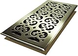 Decor Grates SPH614-NKL Scroll Floor Register, 6-Inch by 14-Inch, Nickel [並行輸入品]