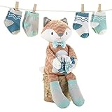 Baby Aspen Plush Gift Set for Baby, Mr. Fox in Socks Knit, Orange/Multi by Baby Aspen [並行輸入品]
