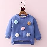Tovadoo 子供服 女の子 トップス 長袖 秋冬 パーカー 毛玉 裏ファー 厚手 ソフト 姉妹揃い 可愛い 通学 部屋着 3-7歳