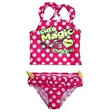 ベビー水着 女の子用 セパレート 水着 ベビーサイズ 水泳用 ドット柄 水遊び 海 プール ピンク 95