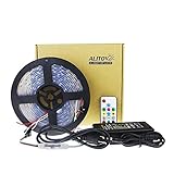 ALITOVE 16.4ft WS2811 5050 Magic Dream Color Addressable RGB LED Strip 12V + Mini RF Remote Controll