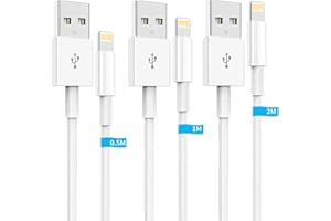 【2024新版 MFi認証】iPhone 充電ケーブル 純正 ライトニング 0.5M/1M/2M 3本セット アイフォン充電ケーブル 2.4A急速充電 高速データ転送 断線防止 超高耐久 iPhone 14/14 Pro/13/13 Pro/12/1