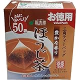 国太楼 50Pお徳用豊かな香りほうじ茶三角ティーバッグ 2ｇ×50ｐ×6個入り (1ケース)