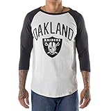 NFL Oakland Raidersレッドゾーンラグラン3 / 4スリーブTシャツ