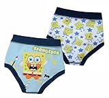 スポンジボブ カラーブリーフ 2枚組 ベビーサイズ バックプリント 総柄 (90cm)