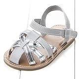 (プタス) Putars 赤ちゃん靴 夏 サンダル 金色 銀色 クロス模様 縄編み ファーストシューズ やわらかい 歩行練習 履きやすい 履き心地いい つま先保護 マジックテープ 女の子 男の子 ベビ