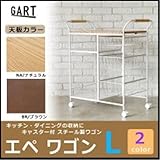 収納家具 キャスター付 ワゴンL　NA