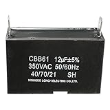 YCOSON　12uF AC 350V 発電機コンデンサ55x33x20mm コンデンサ