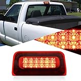 Auto Dynasty 2列 LED レッド 3rd Third Rear Tail ブレーキライトランプ Chevy S10 GMC Sonoma Standard Cab 94-03に対応