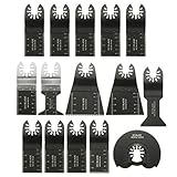 15pcs振動マルチツールSawブレードセットfor Fein Bosch Makita Milwaukee Makita