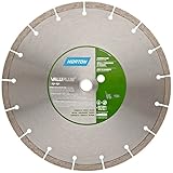 Norton Valuplus Abrasive High Speed Diamond Blade, 1" Arbor, Waterproof, 12" Diameter x 0.110" Thick