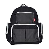 Baoblaze 大容量　マザーズバッグ　赤ちゃん　おむつ変更　マット　哺乳びんホルダー　ショルダーバッグ　全2色 - ブラック