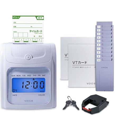 Amazon.co.jp: マックス タイムレコーダ ER-110SIV ブラック ER90183