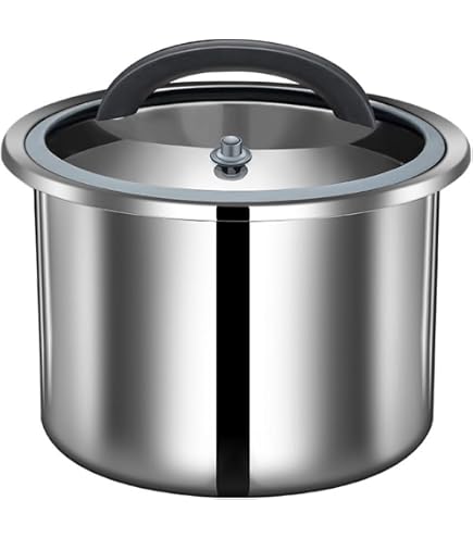 Amazon｜真空米びつ 米櫃 7kg、10kg 四角 304ステンレス鋼 保存容器 負